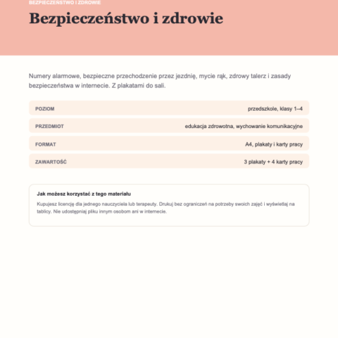 Bezpieczeństwo i zdrowie
