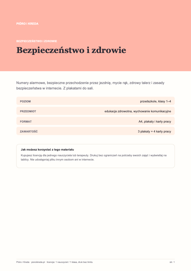 Bezpieczeństwo i zdrowie